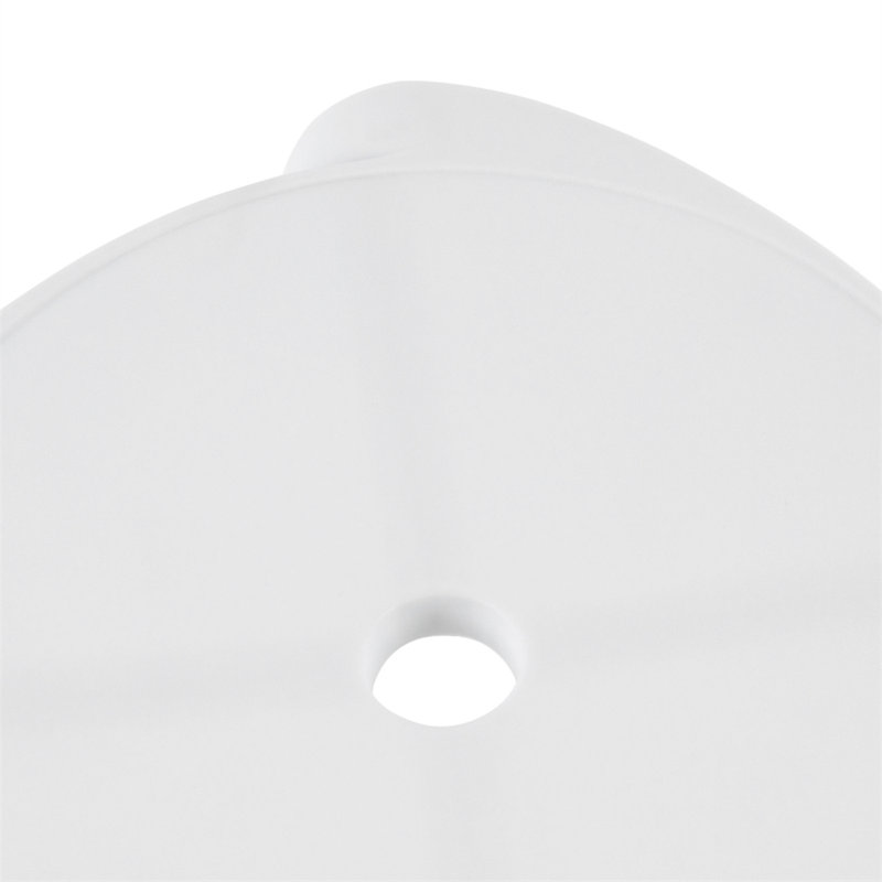 5 pièces de tabourets en plastique de 18 po de hauteur pour l'intérieur et l'extérieur, Blanc