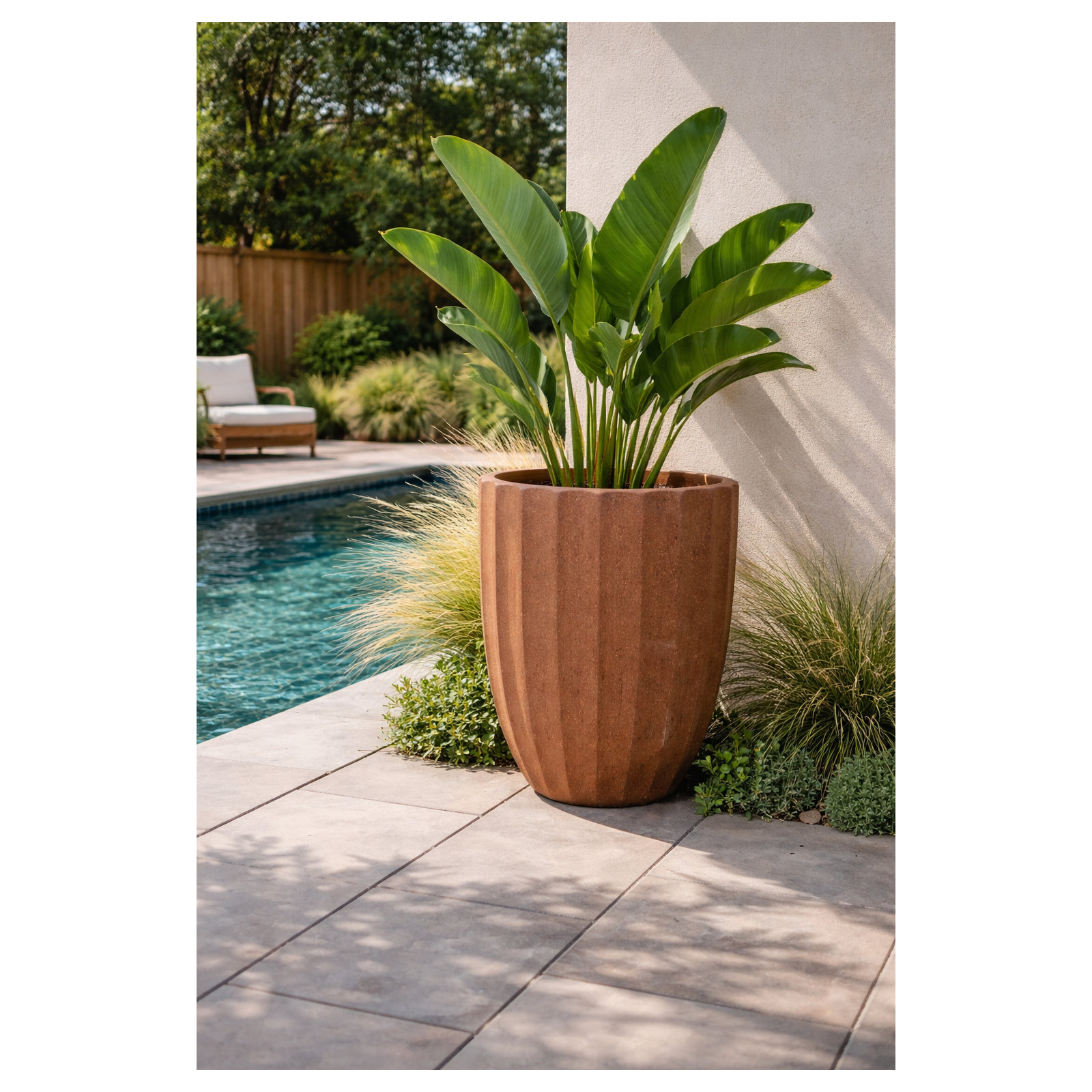 Cirque Cone, 28" H x 22" W x 22" D, Brown