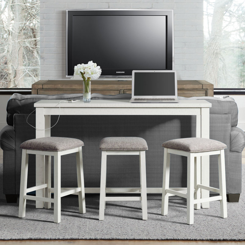 Anaelisa 3 - Person Trestle Dining Set
