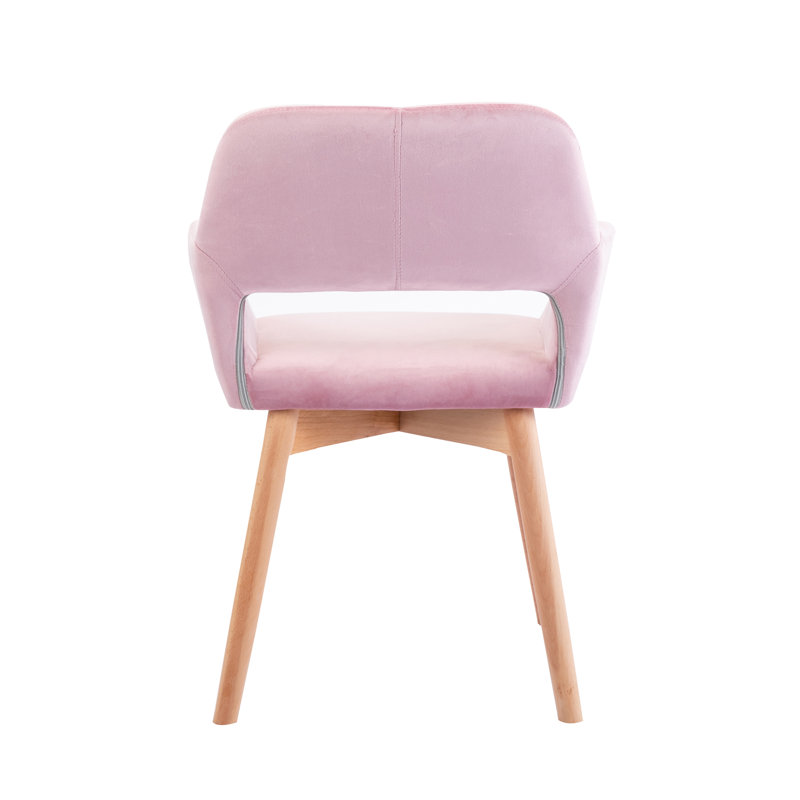 Andrianne Upholstered Dining Chair, Pink