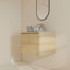 Ensemble de meuble-lavabo simple mural 30 po avec lavabo en céramique-1229568121