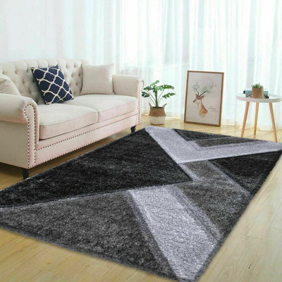 Machine Woven Grey Indoor Rug