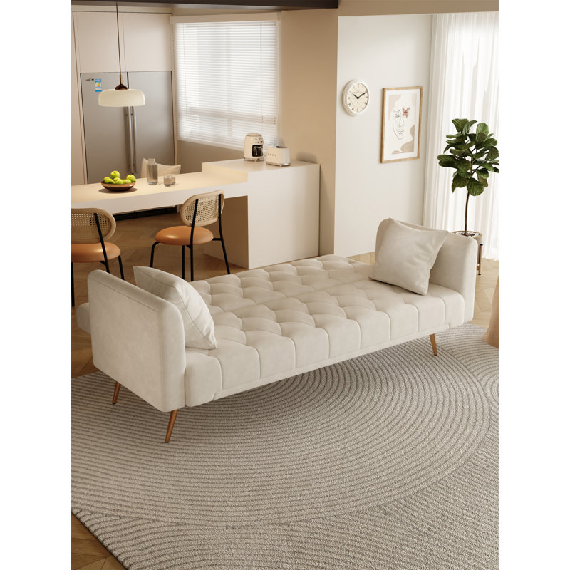 Canapé convertible de 71 pouces, Beige