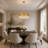Transitional 10 Light Gold Crystal Round Chandelier-158302478-181847044