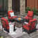 4-person Outdoor Conversation Set With Fire Pit Table
