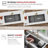 Undermount 42 inch Workstation 70/30 Double Bowl Kitchen Sink with Dura-Tek finish and Accessories