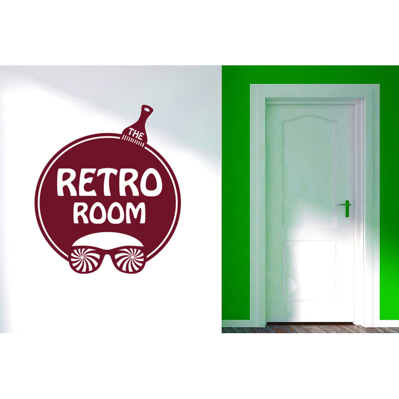 Wall Decal, Large, Burgundy