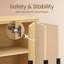 Buffet, buffet, console avec tablette réglable, portes cannelées