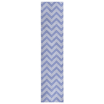 Stephenie Classic Hand Drawn Chevron Table Runner