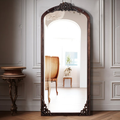 Miroir mural en bois massif Anjulie