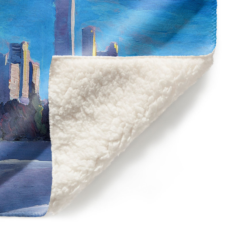  Couverture Starry Night Austin Skyline, 68 po x 80 po