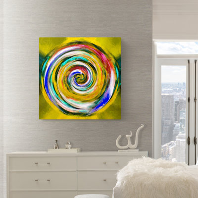 Color Wheel I - peinture sur toile tendue