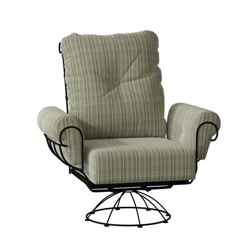 Terrace Outdoor Rocker Chair, Textured Black, Canvas Bird's Eye Sunbrella® Canvas