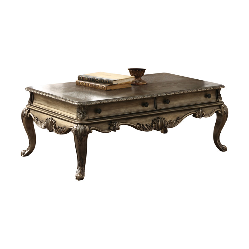 Table basse Cha avec rangement Cha, Chêne rétro