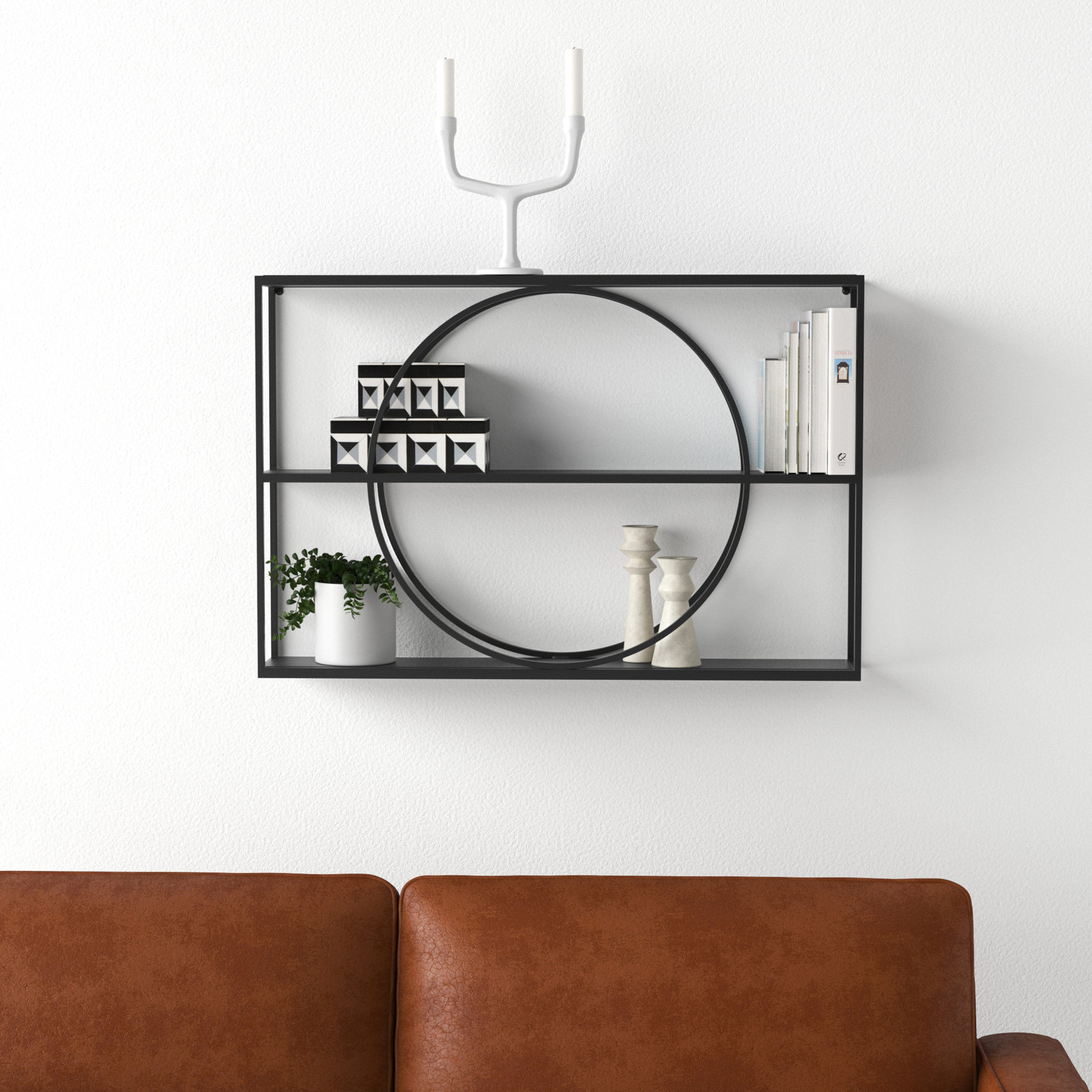 Morales 36" Accent Shelf, Black