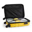 3pc Abs Mustard Yellow Luggage Set
