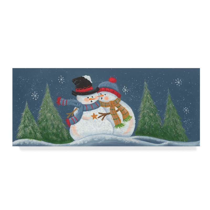 « chill snow », art sur toile, H 10 po x l 24 po x P 2 po