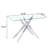 Tempered Glass Top Console Table-1495390638