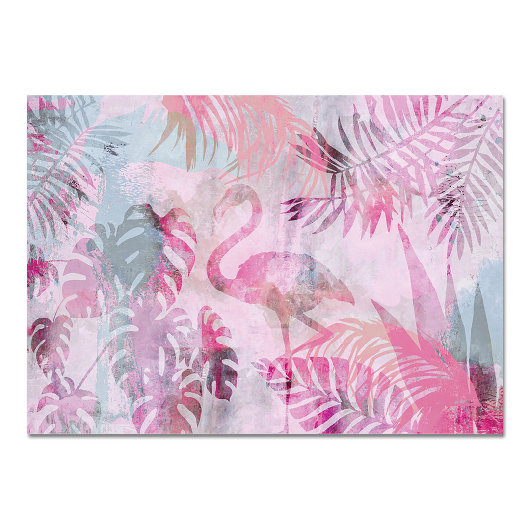 Acrylbild Jungle Style Flamingo von Andrea Haase