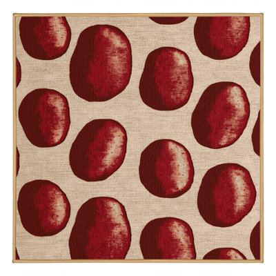 Washable Potato Red Vegetables Area Rug
