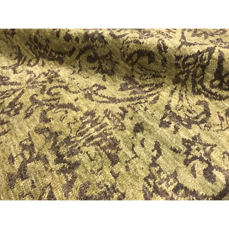 Hand-Knotted High-Quality Beige and Brown Area Rug