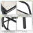 Porch Glider Set Of 2, Metal Frame Swing Glider Chairs With Breathable Mesh Fabric, Curved Armrests And Steel Frame For Garden, Poolside, Backyard, Balcony-629057941