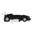 Lit plateforme simple en forme de voiture de course avec roues, cadre de lit de voiture en bois pour enfants, aucun sommier nécessaire-1075513914