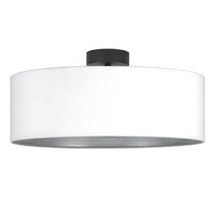 Tres Fabric Flush Mount