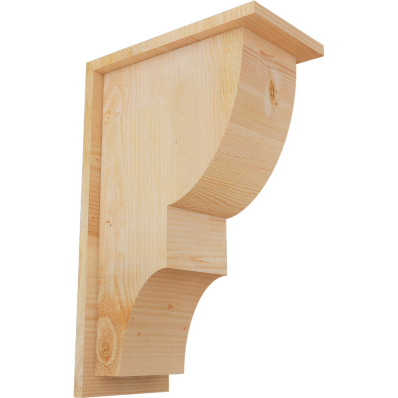 Corbeau Ridgewood avec contre-plaque, H 22 po x l 8 po x P 14 po, Sapin de Douglas, Sciage brut