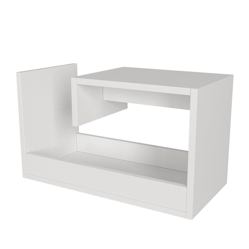 Berga End Table, White