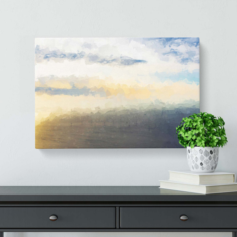 Wind Farm in Abstract - Wrapped Canvas, 40cm H x 60cm W x 3cm D