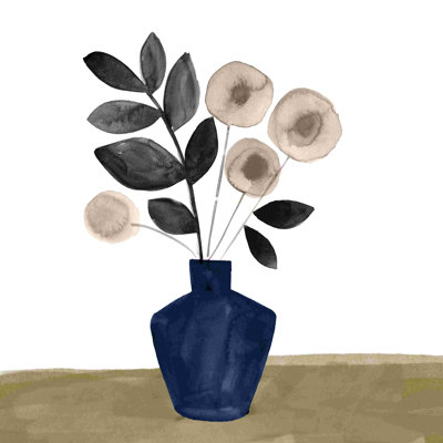 " Simple Flowers Simple Vase " Painting Print