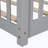 Javarri 17.5''H Bed Frame without Door,Floor Platform Bed with Fence-983676176