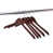 Noyer / crochet chrome est en rupture de stock