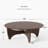 38" L x 38"W × 16"H Round Wood Coffee Table with Batman Crossed Legs-1340804866