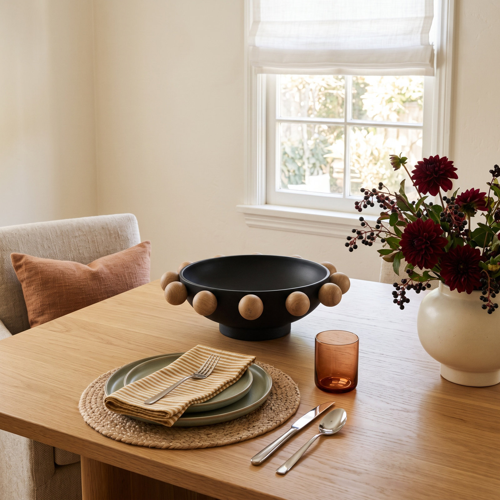 Handmade Decorative Bowl, Black
