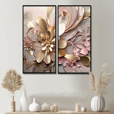 Karcher - Reproduction d'art floral abstrait sur toile