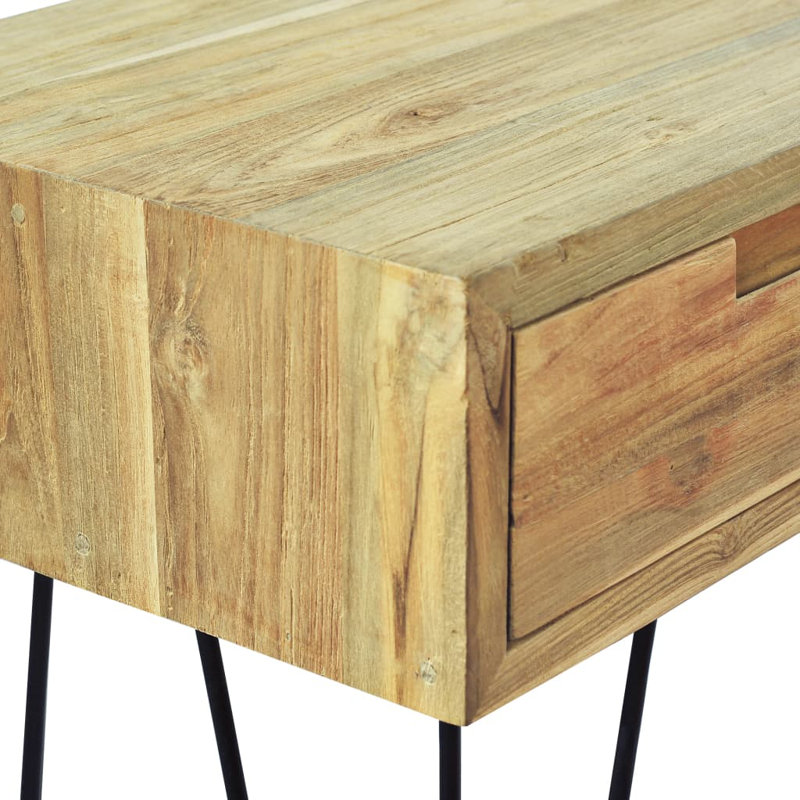 Console en teck massif 47,2 po x 13,8 po x 29,9 po