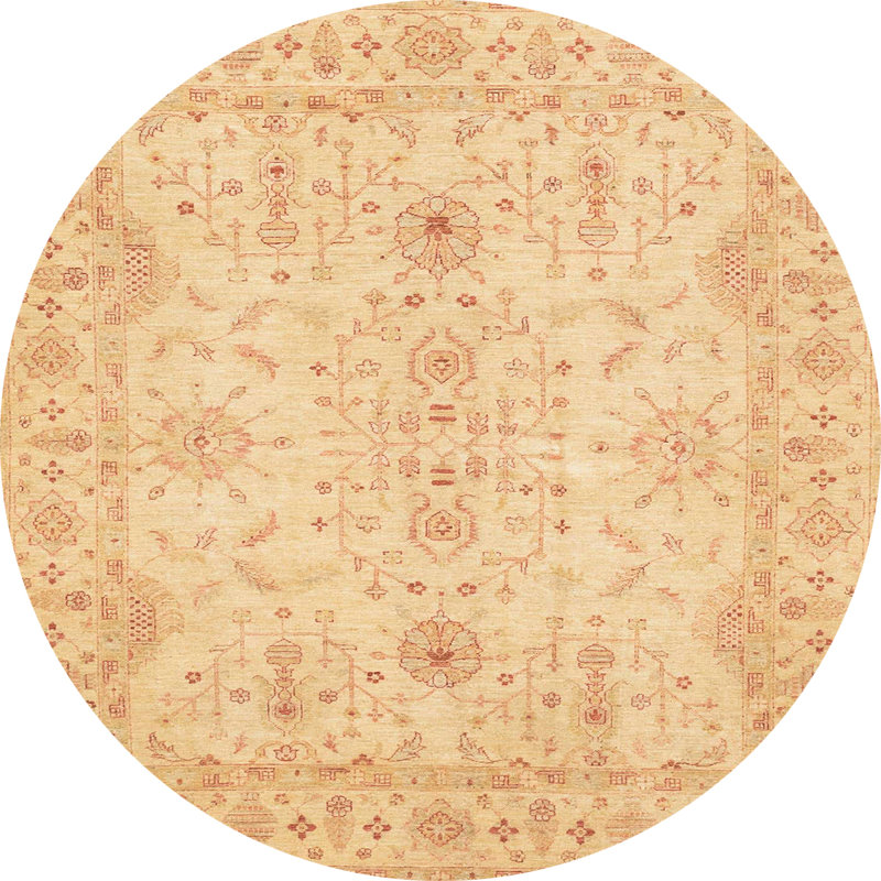 Abstract Indoor Rug, Round 6'