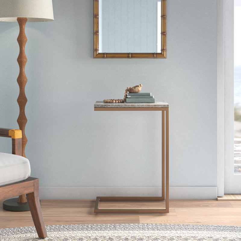 Tellez 26'' Tall Capiz C Table End Table