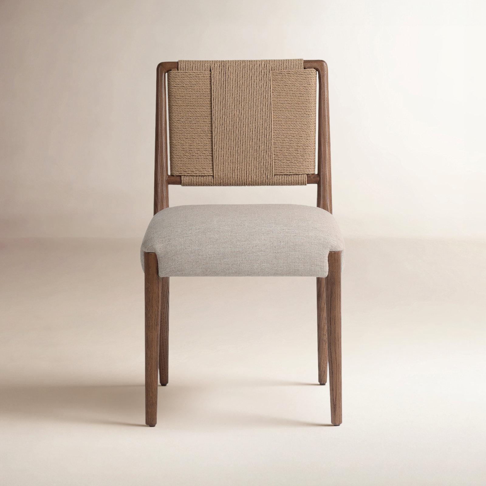 Betha Linen Oak Side Chair, Alcala Wheat, Tan Ash
