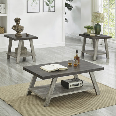 Ensemble de tables basses 3 pièces Contemporary