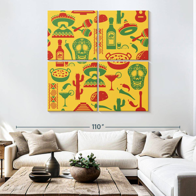 Kerner Mexican Icons, 74" H x 74" W