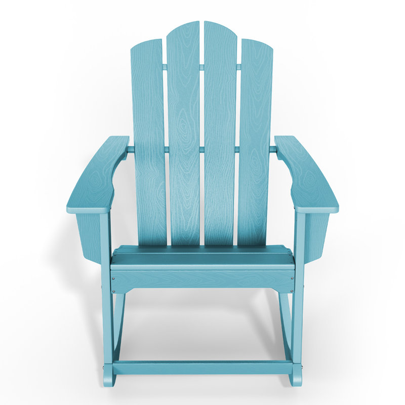 Chaises berçantes en PEHD Adirondack, Bleu