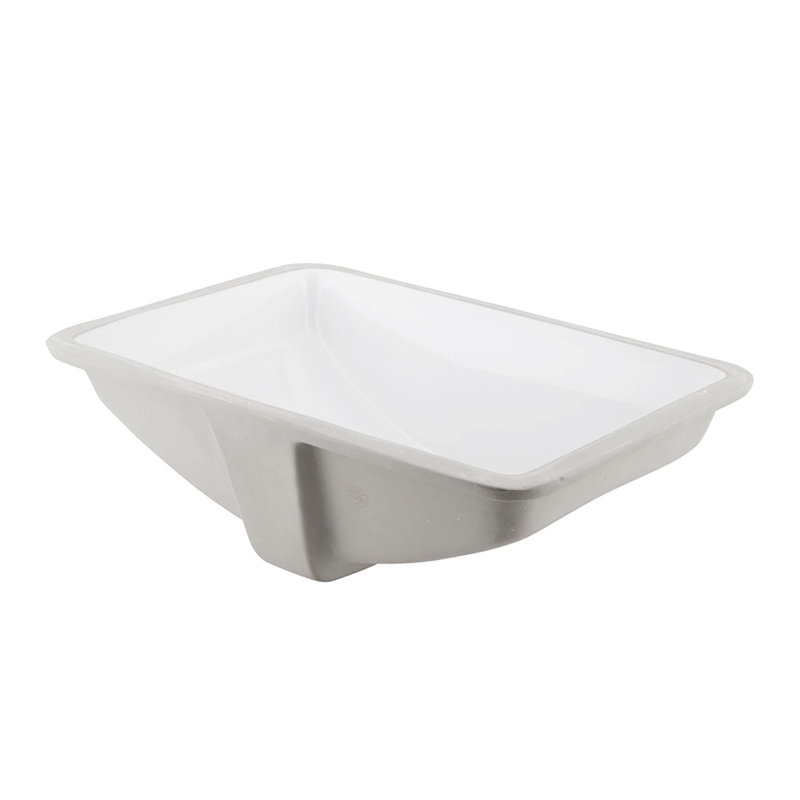 DAX 15.5'' Glossy Rectangular Bathroom Sink