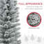 Arbre de Noël artificiel 6 pi avec 329 pointes enneigées, base en métal, arbre de Noël réaliste-1493903483