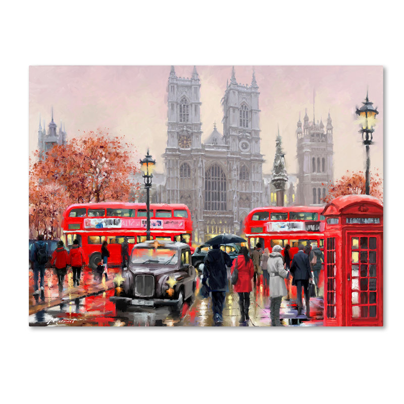 « westminster abbey », reproduction sur toile tendue, H 14 po x l 19 po x P 2 po