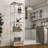 Modern Glass Display Cabinet With Drawer, Quick-Assembly Antique Cabinet With LED Lights, Tempered Glass Bookshelf, 1-Door Storage Case With 4 Shelves For Living Room And Bedroom, White And Natural-151029615