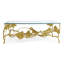 Golden Ginkgo Glass Coffee Table