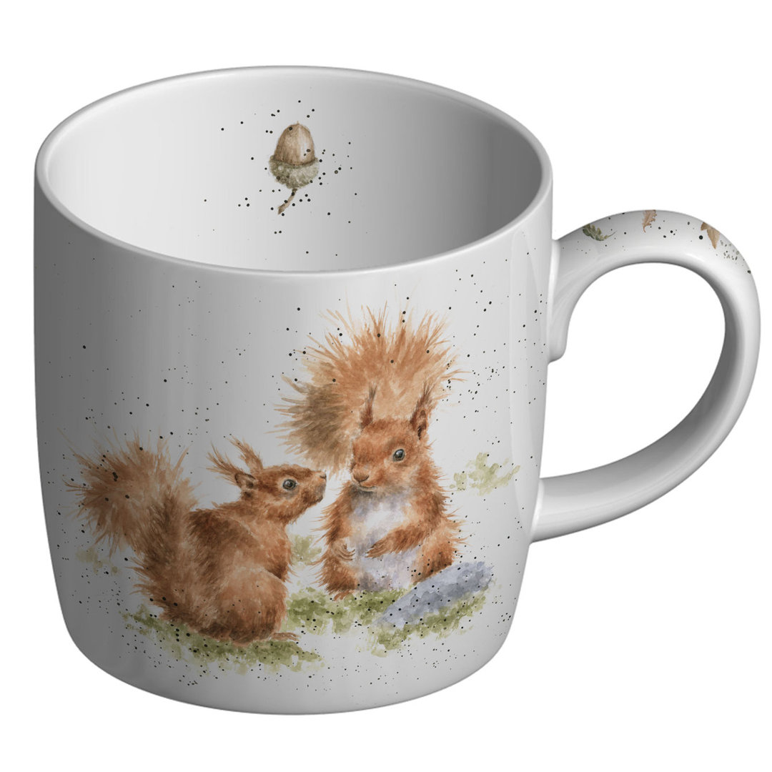 Wrendale Designs, Fine Bone China - Between Friends (Squirrel) Mug